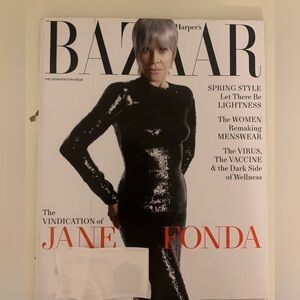 Harper’s Bazaar Magazine Jane Fonda April 2021 GOOD / VERY GOOD CONDITION